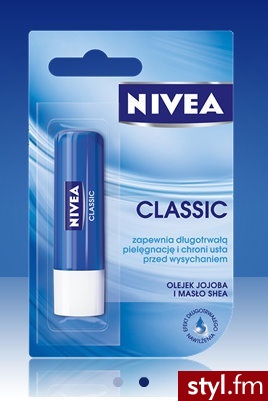 Nivea Lip Care Pomadka do ust Classic 4,8 g - Dzienne Makijaże