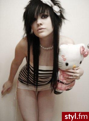 emo girl - EMO Alternatywne Średnie Fryzury