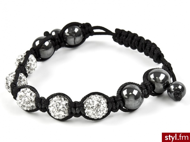 BRANSOLETKA SHAMBALLA SWAROVSKI CYRKONIE GLAM - Bransoletki Biżuteria Moda