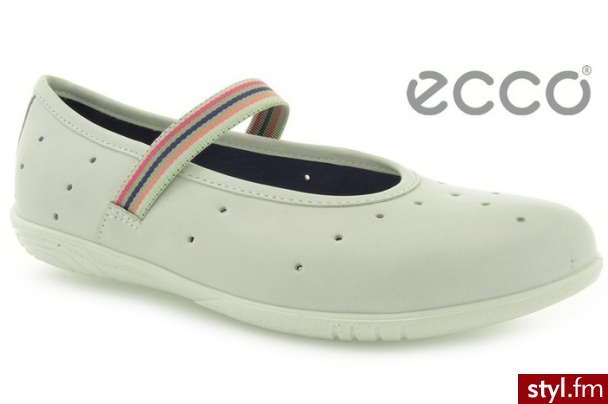 Ecco BALERINKI ALICIA SHADOW WHITE - Balerinki Buty Moda