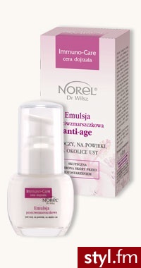 Norel Emulsja przeciwzmarszczkowa anti age pod oczy, na powieki i okolice ust kuracja domowa - Emu Buty Moda