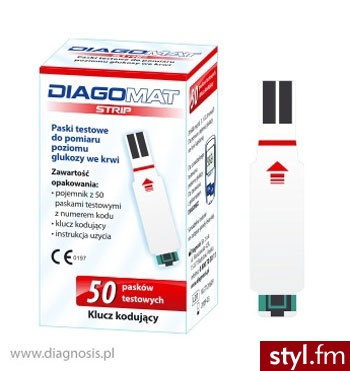 Diagomat Strip paski testowe 50sztuk - Paski Dodatki Moda
