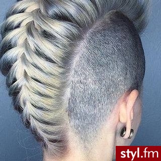 Blond Warkocze Proste Na co dzień Krótkie Fryzury