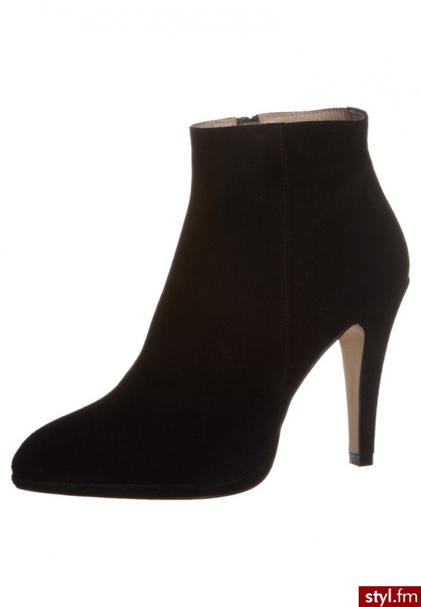 KMB PLATUM Botki na obcasie czarny (S750) - Botki Buty Moda