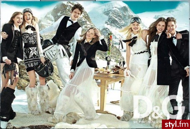 Zimowa kampania D&G. Zimowa kampania D&G 2010 - Pozostałe Ciuchy Moda