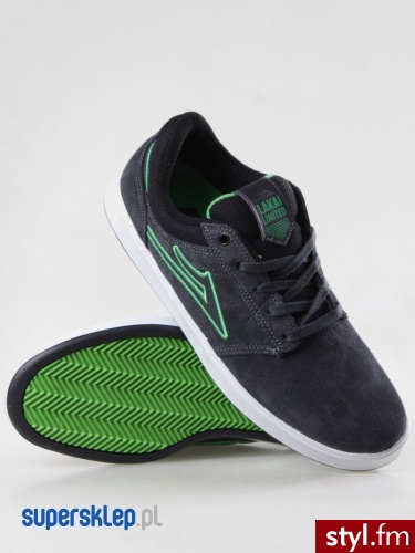 Lakai Buty Linden (gry suede) 44 Czarny Skate - Pozostałe Buty Moda