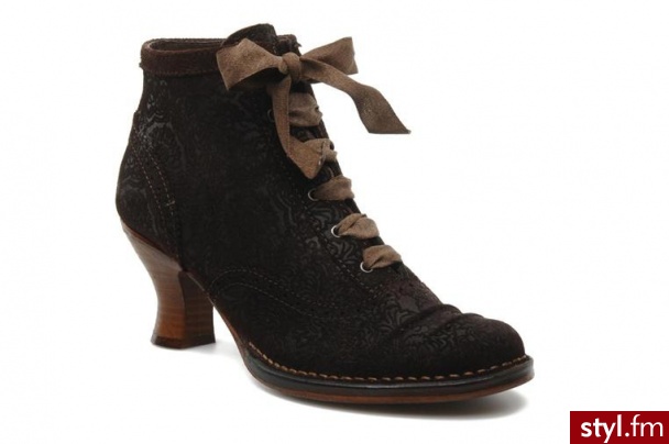 Neosens PÓŁBUTY I BOTKI ROCOCO 754 BY (BRĄZOWY) (Brązowy) - Botki Buty Moda