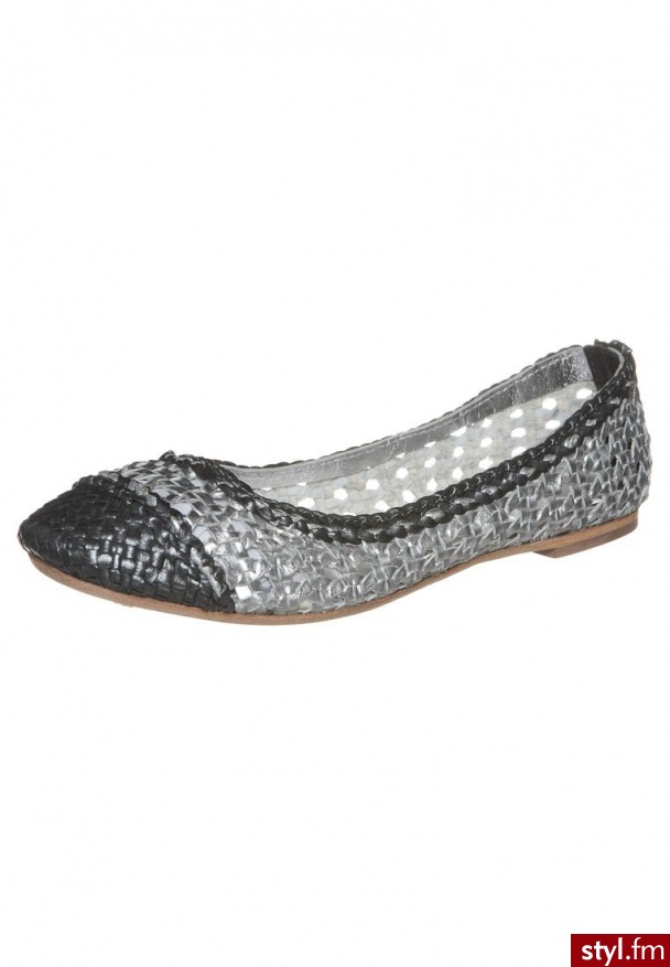 Eden Baleriny srebrny 11 202 CL - Balerinki Buty Moda