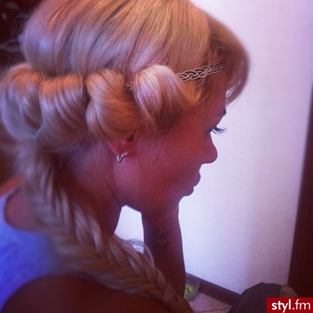 Blond Upięcie Proste Na co dzień Długie Fryzury