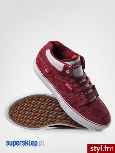 Emerica BUTY HSU (MAROON) 45 Odcienie czerwieni Skate - Pozostałe Buty Moda