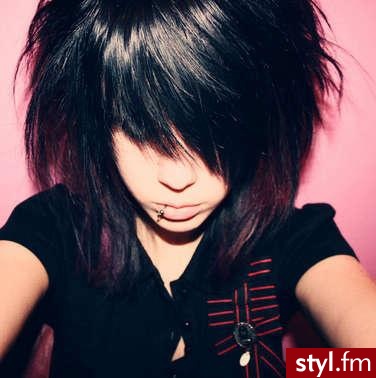 EMO Alternatywne Średnie Fryzury