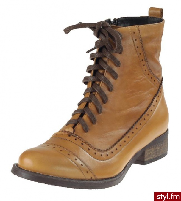 Nessi Półbuty 25001 Camel 14 - Półbuty Buty Moda
