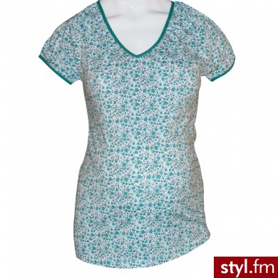 ESPRIT Bluzka z krótkim rękawkiem dla kobiet w ciąży white - Tuniki Ciuchy Moda
