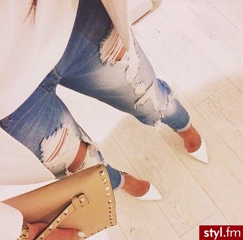 Jeansy Spodnie Moda
