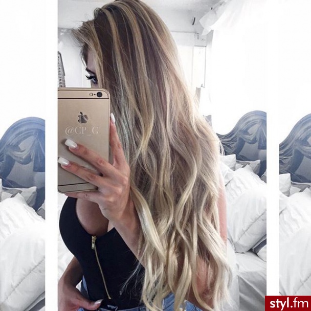 Blond Rozpuszczone Kręcone Na co dzień Długie Fryzury