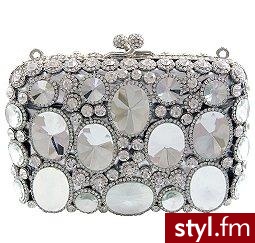 mała torebeczka wyłożona srebrnymi kryształami dostępna na stronie butlerandwilson.com - 487.40 funtów - Pozostałe Torebki Moda