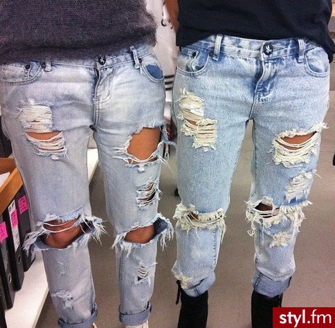 Jeansy Spodnie Moda