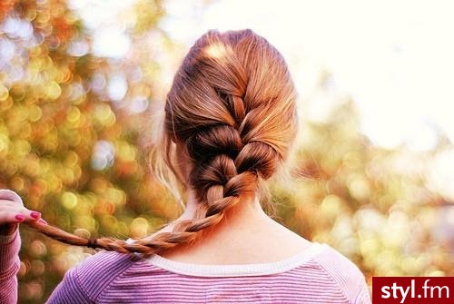 Brązowe Warkocze Proste Na co dzień Długie Fryzury