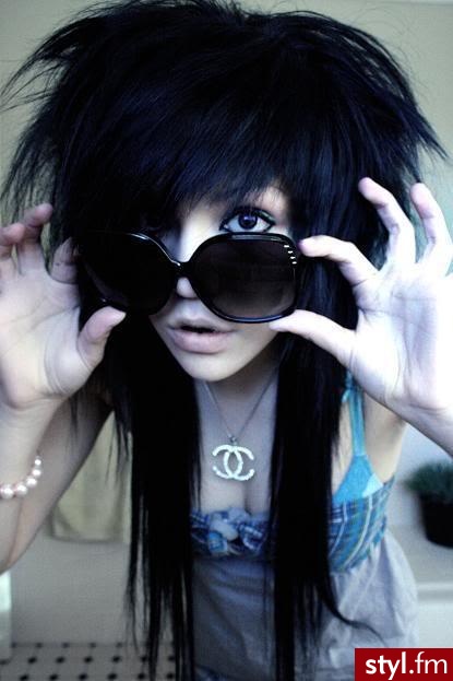 EMO Alternatywne Średnie Fryzury