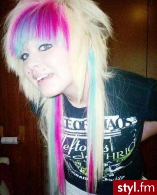 EMO Alternatywne Średnie Fryzury