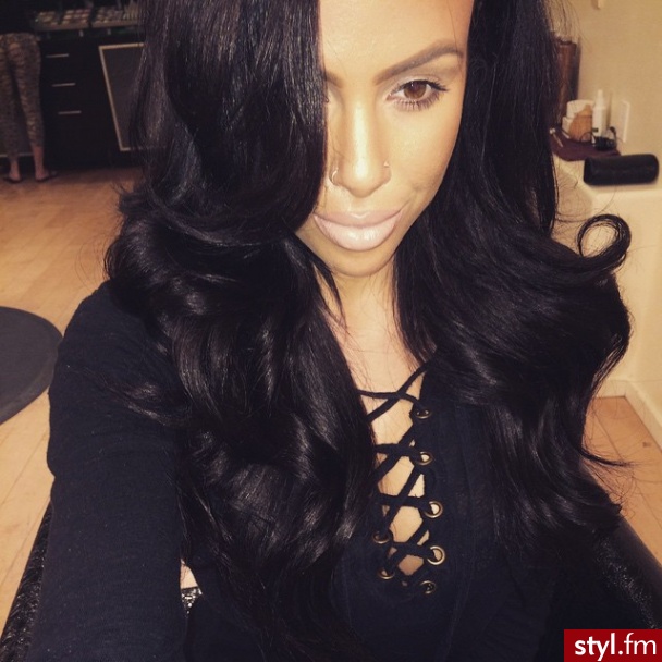 Czarne Rozpuszczone Kręcone Na co dzień Długie Fryzury