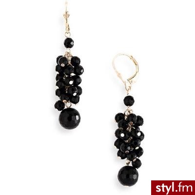 Anthology Black Agate & Onyx Cluster Earrings - Polyvore. Pobrano ze strony: http://www.polyvore.com/anthology_black_agate_onyx_cluster/thing?id=21933344 - Pozostałe Dodatki Moda