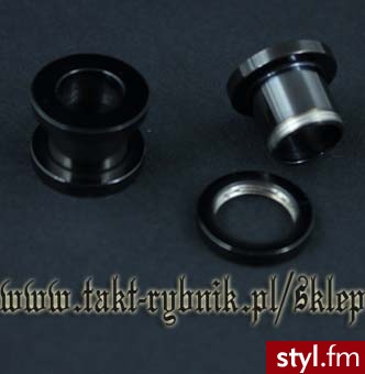 Kolczyk piercing TYTAN 10mm. TYTAN black - Modyfikacje ciała