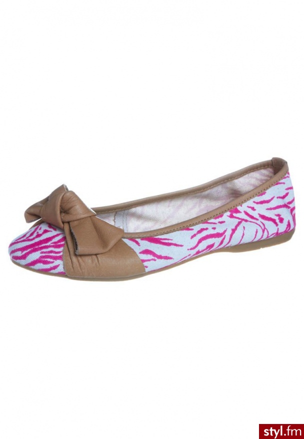 Zign Baleriny różowy - Balerinki Buty Moda