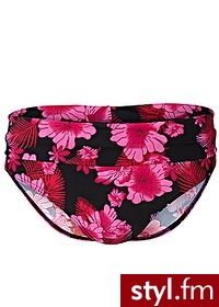 Bonprix Figi bikini różowe z nadrukiem 915770_19843 - Na plażę Bielizna Moda
