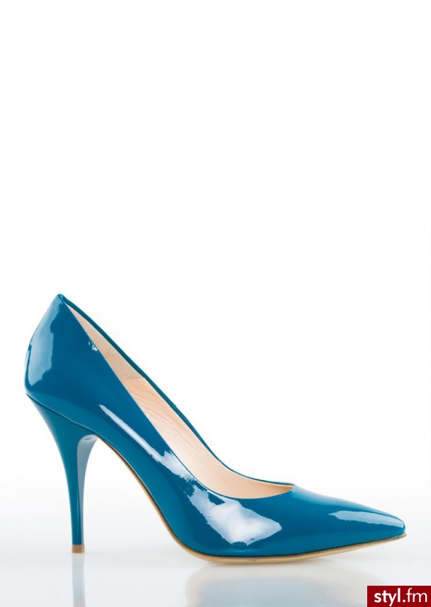 Simple Buty (570błękit_królewski) - Szpilki Buty Moda