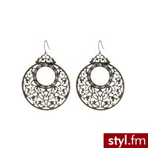 Metal filigree drop earrings - Antique gold - Promod - Polyvore. Pobrano ze strony: http://www.polyvore.com/metal_filigree_drop_earrings_antique/thing?id=25084123 - Pozostałe Dodatki Moda