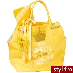 żółty zestaw składający się z torby i ręcznika juicy countre $175.00 - Pozostałe Torebki Moda