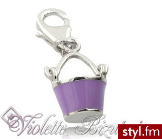 Violette Srebrna przywieszka wiaderko 210 - Wisiorki Biżuteria Moda