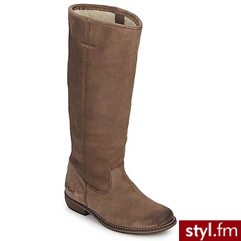 Kickers BUTY ROAD Brown - Kozaki Buty Moda