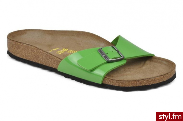 Birkenstock CHODAKI MADRID FLOR W BY (ZIELONY) (zielony) - Pozostałe Buty Moda