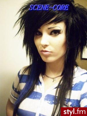 EMO Alternatywne Średnie Fryzury