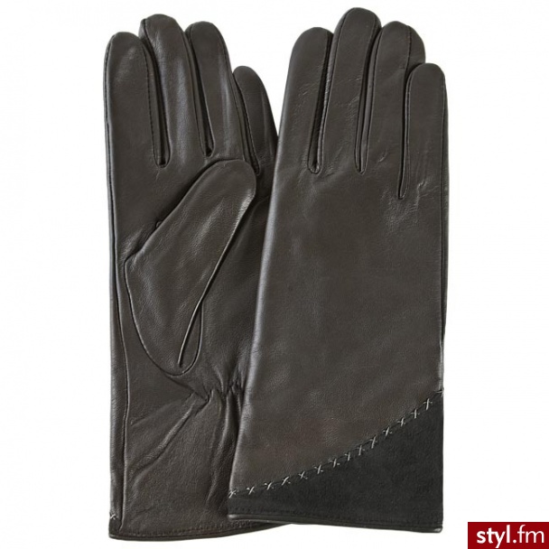 EMU Australia Rękawczki Damskie Wattle Hill Glove Charcoal Brązowy - Emu Buty Moda