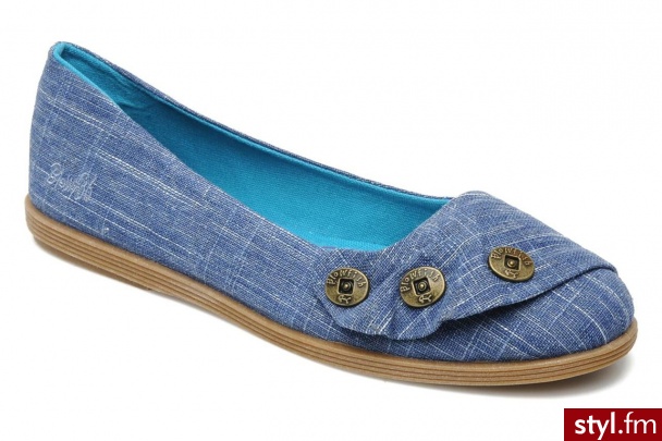 Blowfish Balerinki GARNETT by (Niebieski) - Balerinki Buty Moda