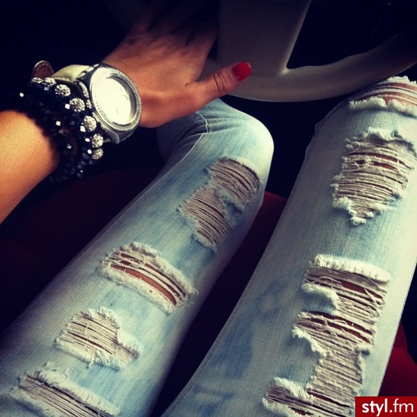 Jeansy Spodnie Moda