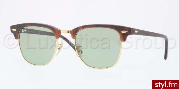 RAY BAN okulary przeciwsłoneczne CLUBMASTER 3016 1145O5 M,L POLARYzACJA - Okulary Dodatki Moda