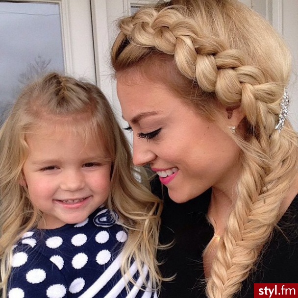 Blond Warkocze Proste Na co dzień Długie Fryzury
