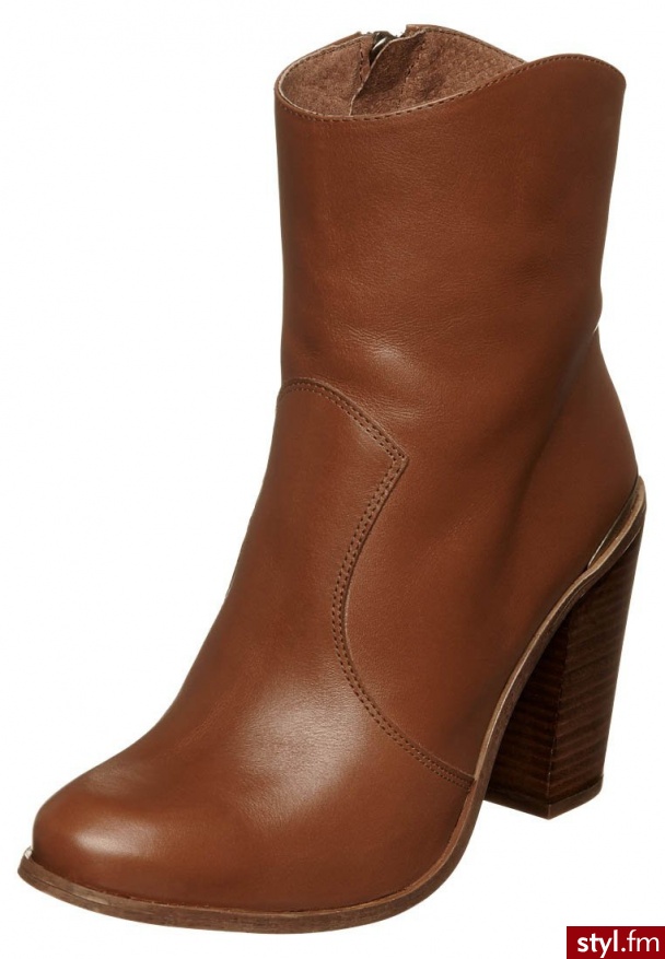 zign Botki brązowy (zz0213-19) - Botki Buty Moda