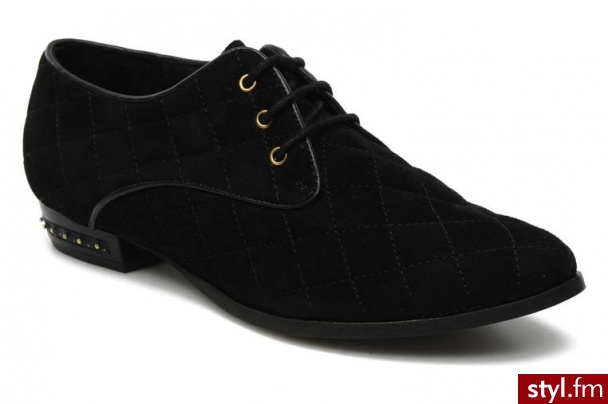 Miista BUTY SZNUROWANE AGATA BY MIISTA (Czarny) - Pozostałe Buty Moda