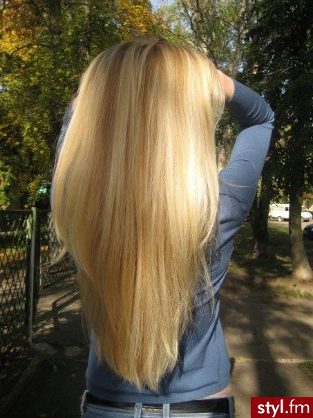 Blond Rozpuszczone Proste Na co dzień Długie Fryzury