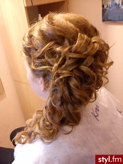 Blond Upięcie Kręcone Ślubne Długie Fryzury