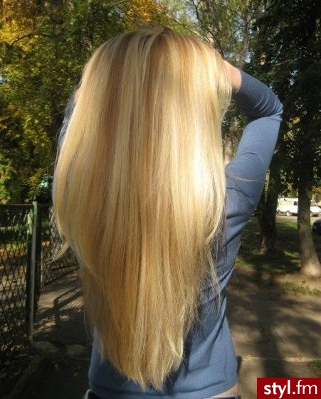 Blond Rozpuszczone Proste Na co dzień Długie Fryzury