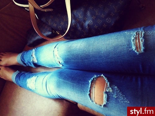 Jeansy Spodnie Moda