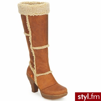 Art BUTY NEW YORK HI CAMEL - Kozaki Buty Moda