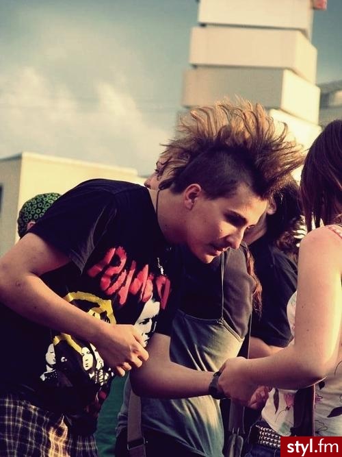 Punk Rock Alternatywne Średnie Fryzury