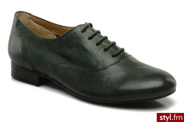 Georgia Rose BUTY SZNUROWANE MESSIA BY GEORGIA ROSE (zielony) - Balerinki Buty Moda